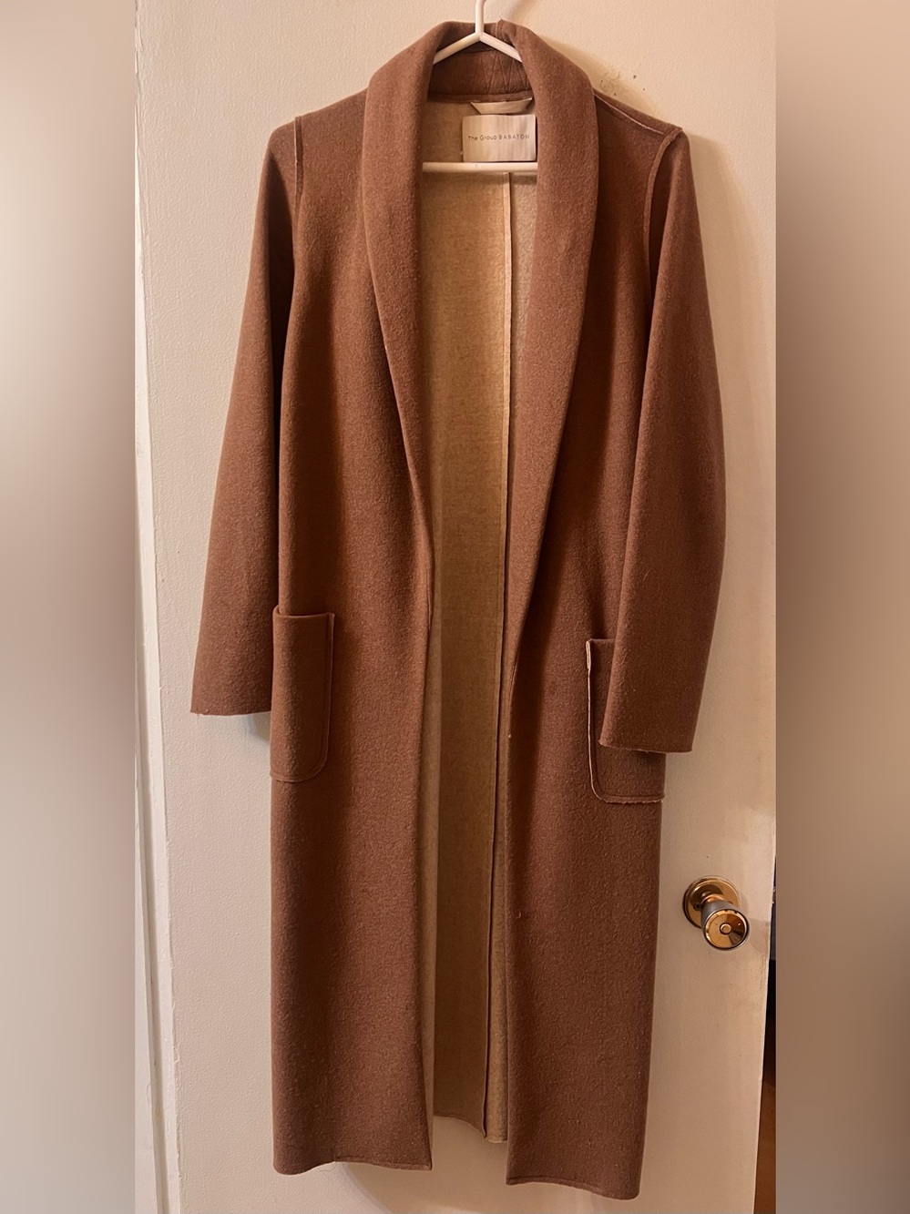 Aritzia The Group by Babaton Luxe Lounge Boiled Wool Jacket Camel XS